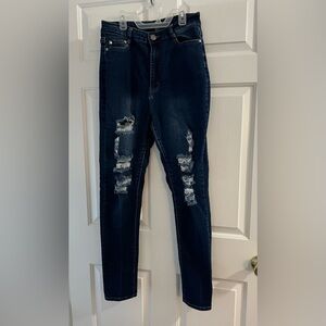 Bob High Rise Distressed Skinny Jeans 🔥